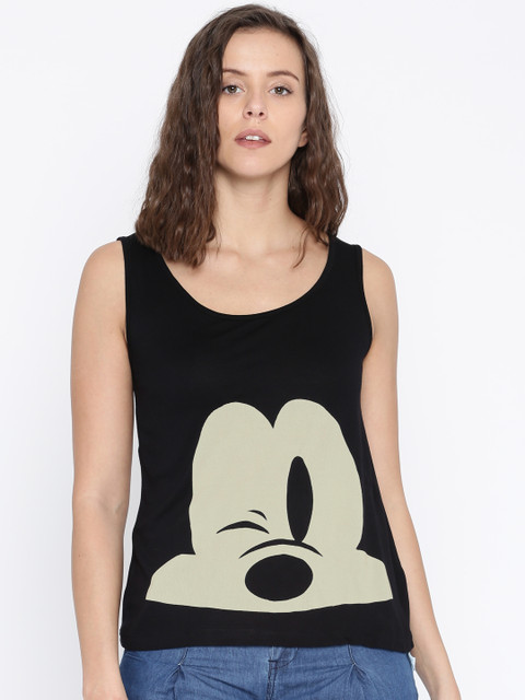 

Ginger by Lifestyle Women Black Printed Tank Top