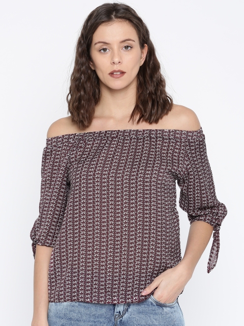 

CODE by Lifestyle Women Purple Printed Top
