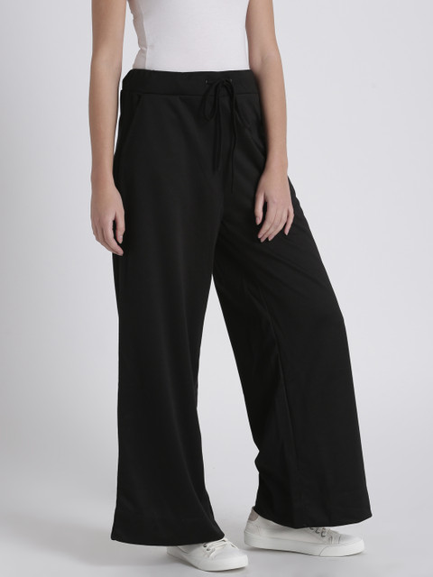 

Chemistry Women Black Solid Trousers
