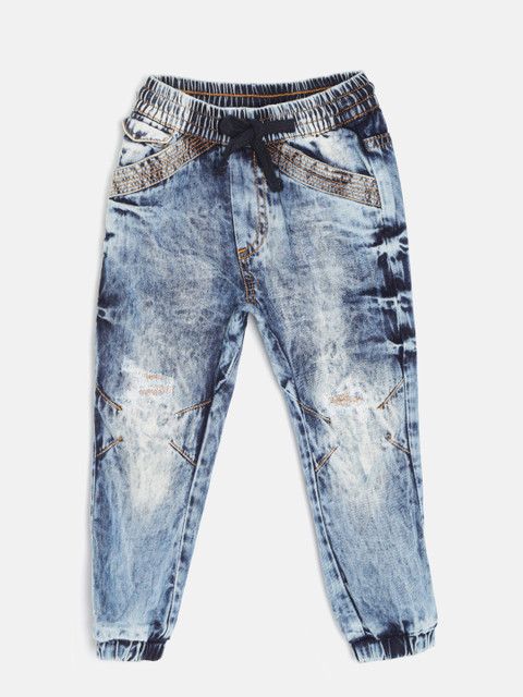 

Blue Giraffe Boys Blue Low Distress Jeans
