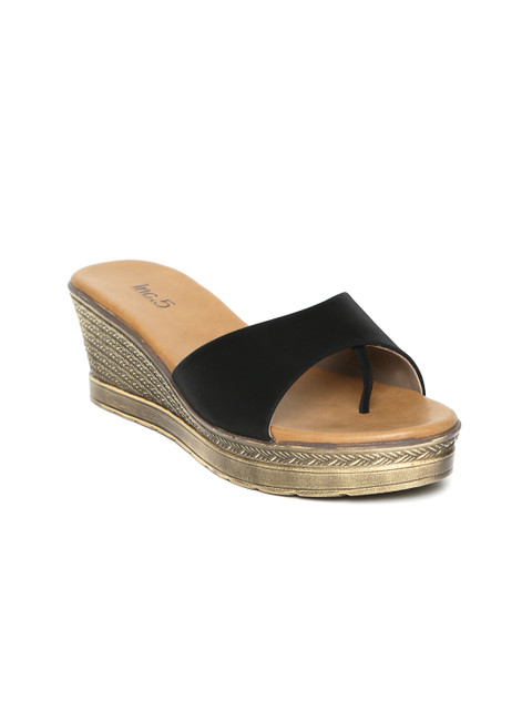 

Inc 5 Women Black Solid Wedges