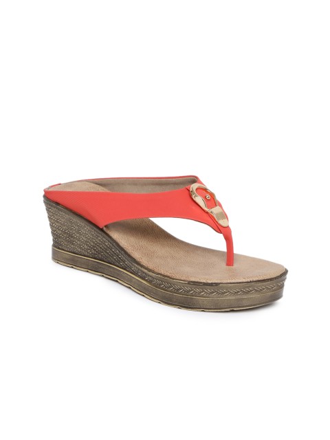 

Inc 5 Women Red Solid Sandals