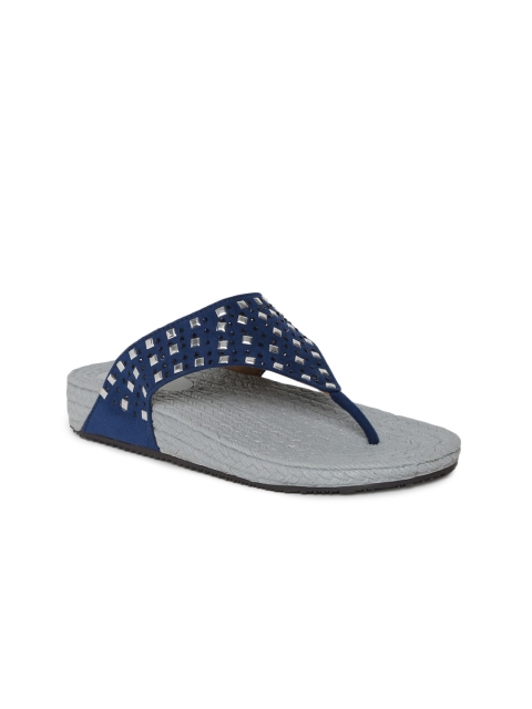 

Inc 5 Women Blue Flats With Studded Detail
