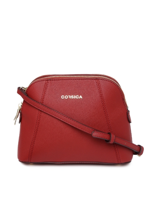 

CORSICA Red Solid Sling Bag