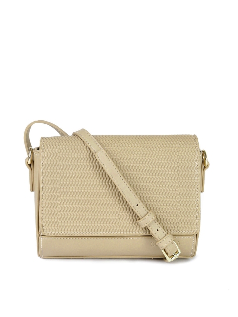 

CORSICA Beige Textured Sling Bag