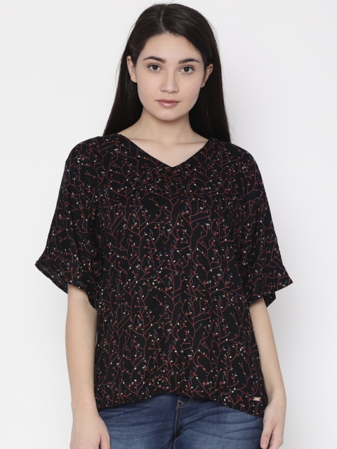

Park Avenue Woman Women Black Printed Top