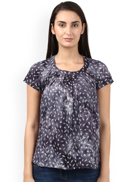 

Park Avenue Women Grey Printed Top