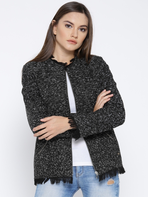 

Park Avenue Woman Women Black Self-Design Tailored Jacket