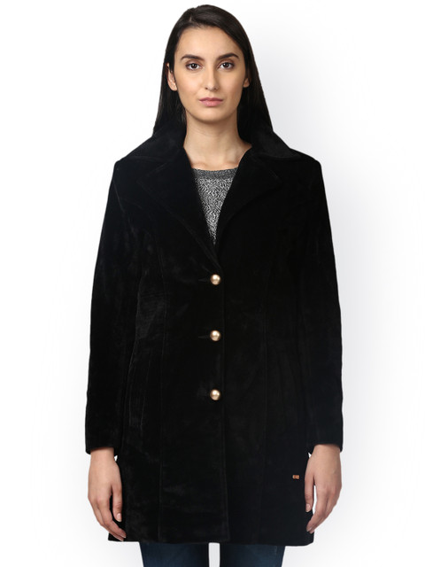 

Park Avenue Women Black Solid Tailored Jacket