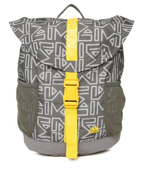 

ADIDAS Girls Grey LG Geometric Print Backpack