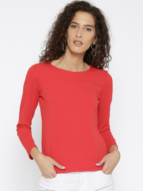 

Madame Women Red Solid Top