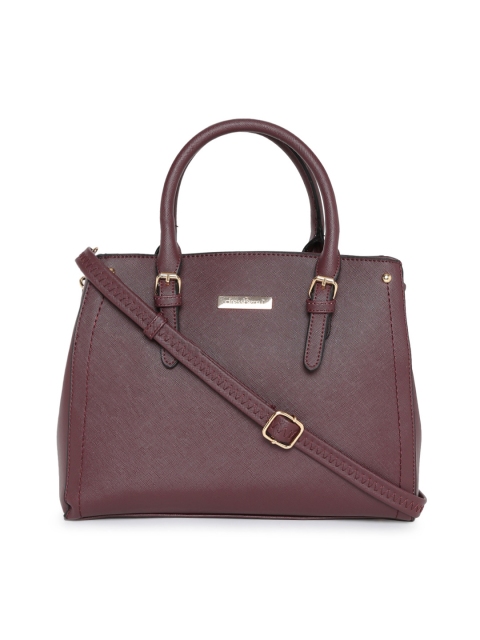 

DressBerry Burgundy Solid Handheld Bag