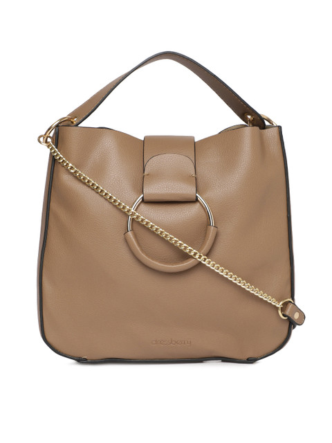 

DressBerry Brown Solid Hobo Bag