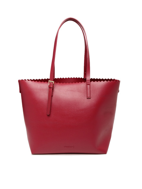 

DressBerry Red Solid Tote Bag