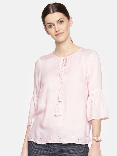 

Arrow Woman Women Pink Solid Top