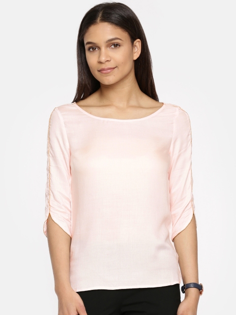 

Arrow Woman Women Pink Solid Top