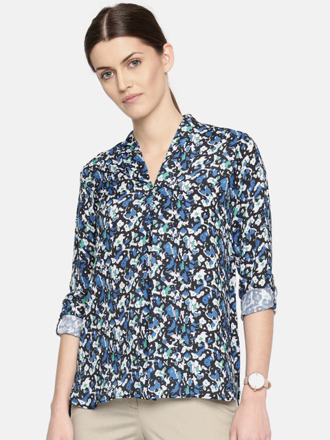 

Arrow Woman Women Blue Printed Top