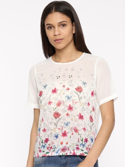 

Arrow Woman Women White Printed Top