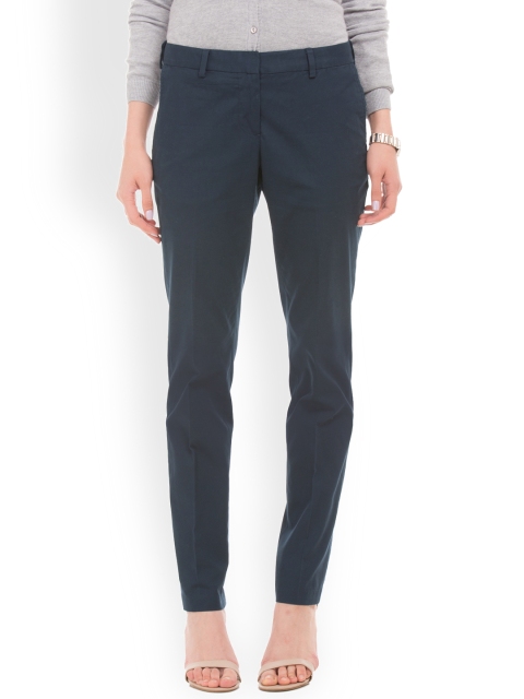 

Arrow Woman Women Blue Regular Fit Solid Formal Trousers