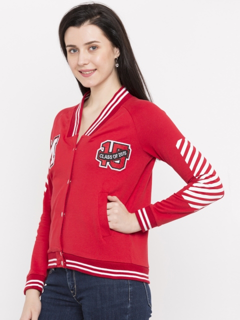 

Ajile by Pantaloons Women Red Printed Sweatshirt