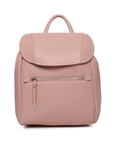 

Mast & Harbour Women Pink Solid Backpack