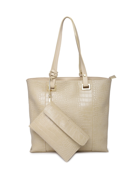 

Mast & Harbour Beige Textured Shoulder Bag