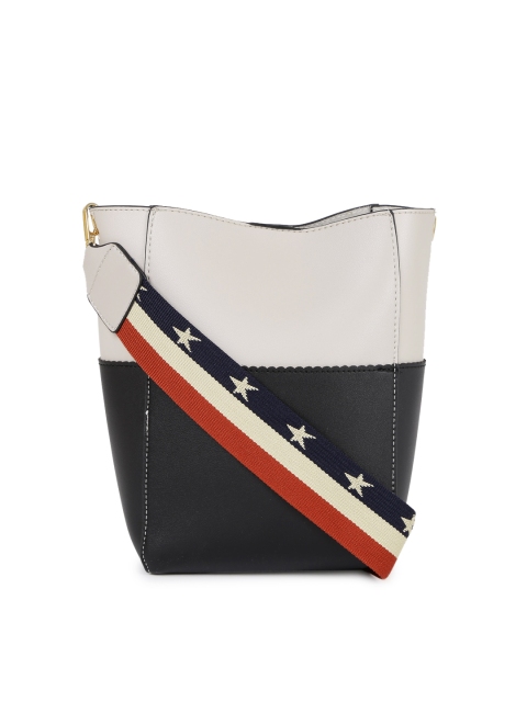 

Mast & Harbour Grey & Black Colourblocked Sling Bag