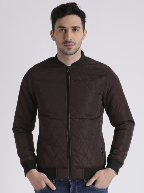 

Splash Men Burgundy Solid Parka Jacket