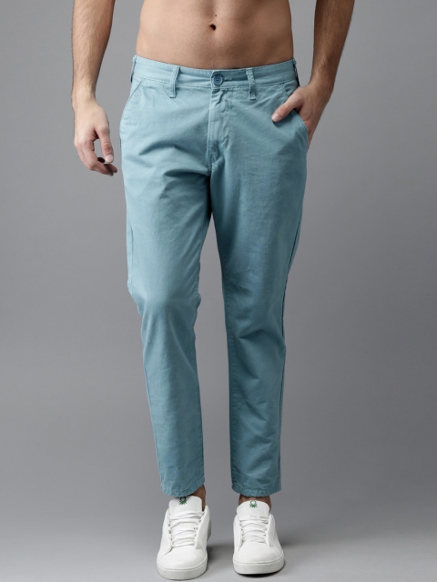 

Moda Rapido Men Blue Slim Fit Solid Chinos