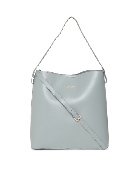 

ether Grey Solid Hobo Bag