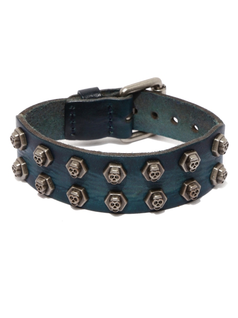 

Ed Hardy Unisex Blue Leather Cuff Bracelet