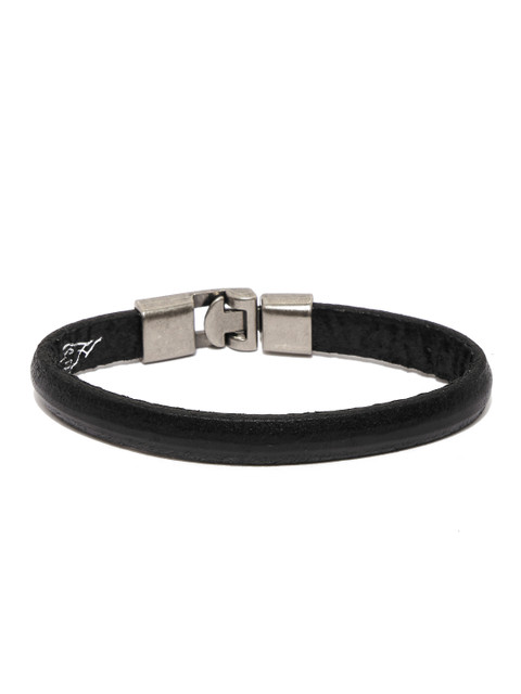 

Ed Hardy Black Leather Contemporary Bracelet