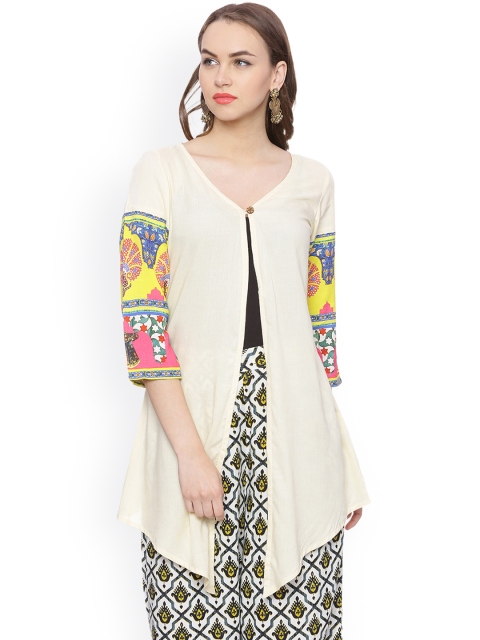 

Evam Off-White Longline Shrug