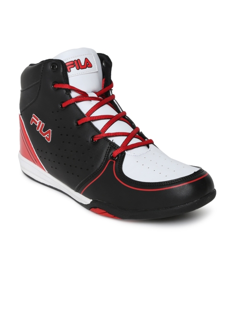 

FILA Men Black Solid Synthetic GIBSON Mid-Top Sneakers