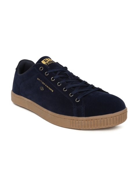

BRITISH KNIGHTS Men Navy Blue Suede Sneakers