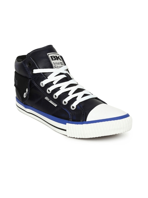 

BRITISH KNIGHTS Men Black & Blue ROCO High-Top Sneakers