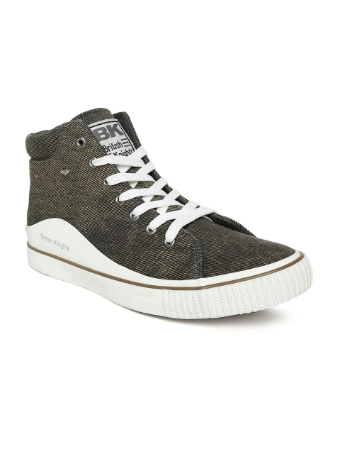 

BRITISH KNIGHTS Men Brown & Grey GOLF High-Top Sneakers