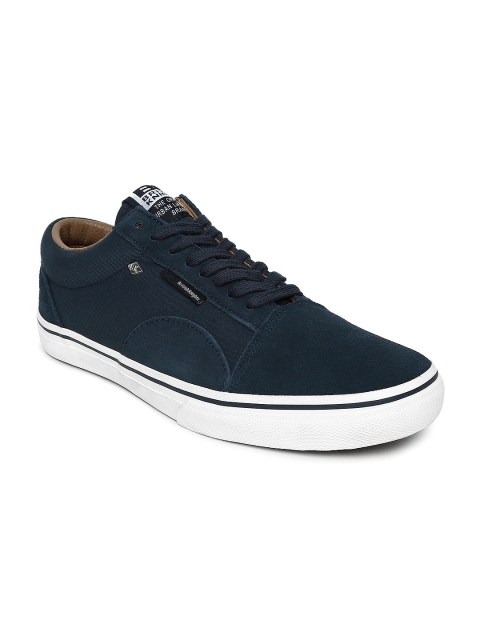 

BRITISH KNIGHTS Men Navy Blue Solid Suede Sneakers