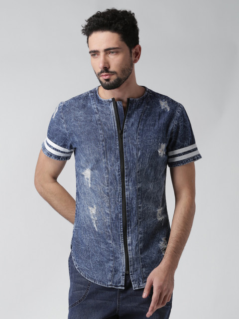 

Blue Saint Men Navy Blue Smart Slim Fit Solid Casual Shirt