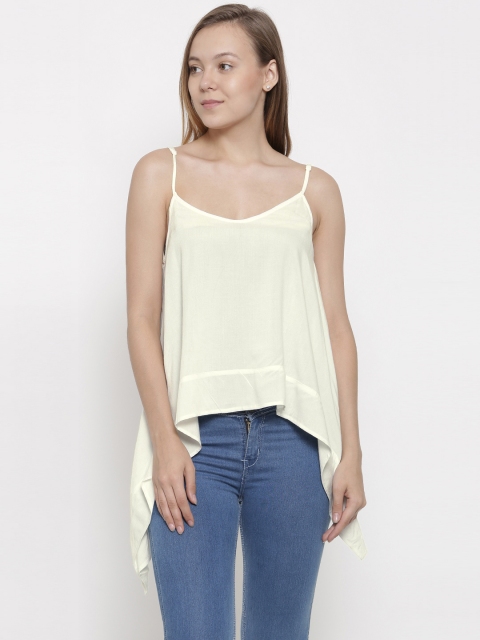 

pink woman Women Off-White Solid Top