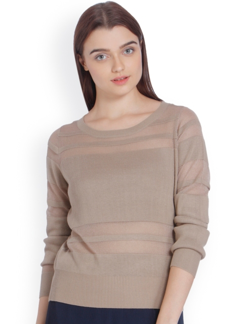 

Vero Moda Women Beige Solid Top