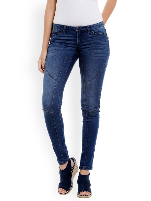 

Vero Moda Women Blue Slim Fit Mid-Rise Clean Look Stretchable Jeans