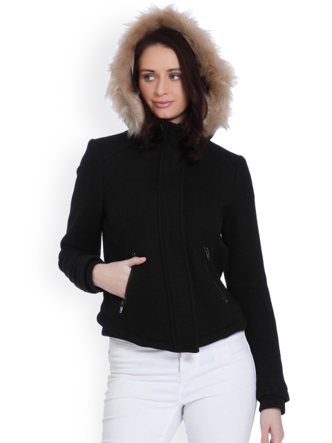 

Vero Moda Women Black Solid Parka Jacket