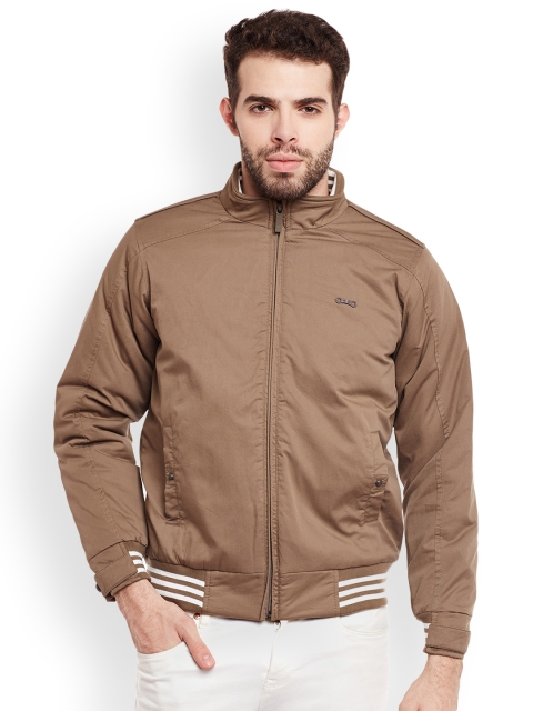 

Duke Men Brown Solid Padded Jacket