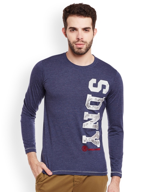 

Duke Men Blue Solid Round Neck T-shirt