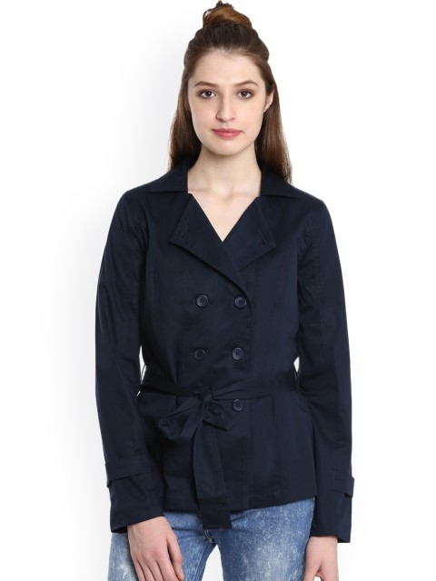 

United Colors of Benetton Women Blue Solid Parka