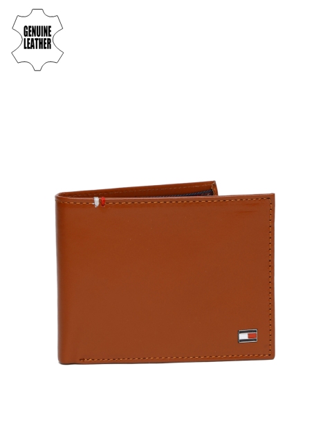 

Tommy Hilfiger Men Tan Solid Two Fold Leather Wallet