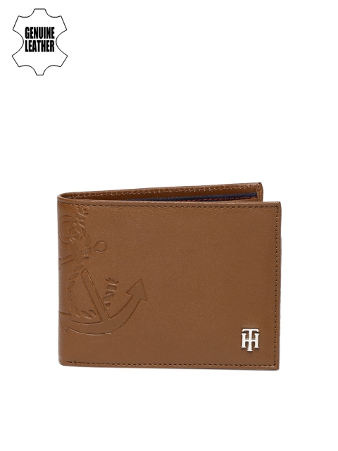 

Tommy Hilfiger Men Tan Two Fold Leather Wallet