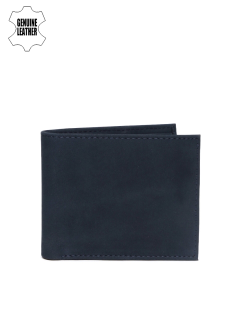 

Tommy Hilfiger Men Navy Genuine Leather Two Fold Wallet, Navy blue