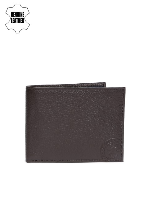 

Tommy Hilfiger Men Brown Solid Two Fold Leather Wallet